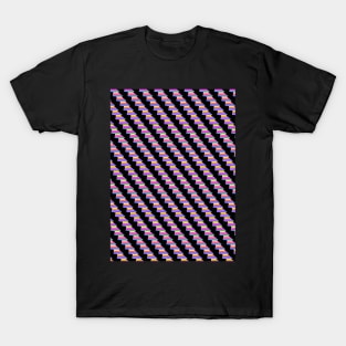 Geometric Futures #9 - Pattern Modular Synth Glitch Artwork T-Shirt